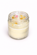 Medium Glass Jar Scented Candles with Transparent wax (approx-85gm)(faded light green)