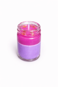 Small Glass Jar Scented Candles with Transparent wax (approx-48gm)(purple, transparent)