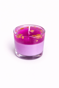 Small Cup Glass Scented Candles with Transparent Wax (approx-45gm)(Purple, transparent)